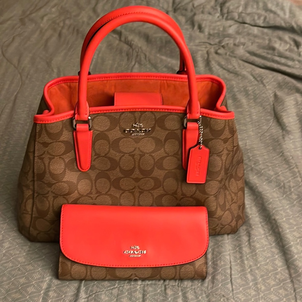 Matching Coach Wallet and Purse